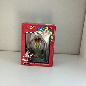 Vintage Looney Tunes Matrix Christmas Ornament Tweety Bird Cage 1996